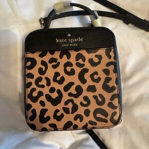 Kate Spade Mini Bag - Black and Tan Leopard